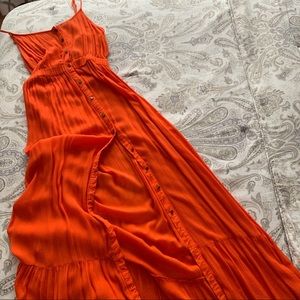 Orange Light weight Maxi Dress